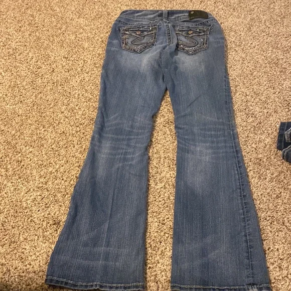 Only worn once Silver Jeans - Picture 3 of 3